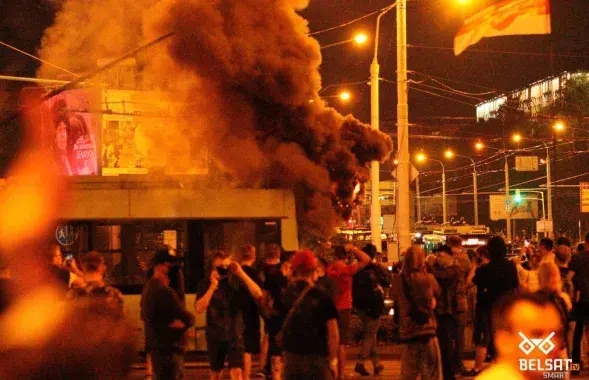 Пратэсты ў Мінску ў жніўні 2020-га / Белсат
