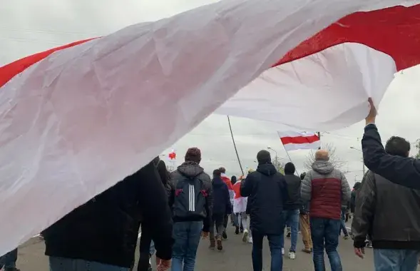 Во время уличного шествия осенью 2020 года / Еврорадио​