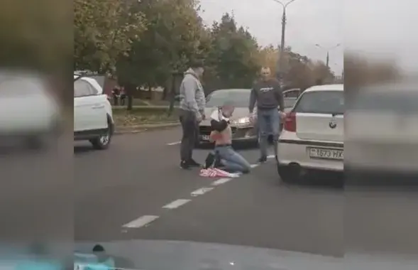 Происшествие в Чижовке / Скриншот с видео "Нашей Нивы"