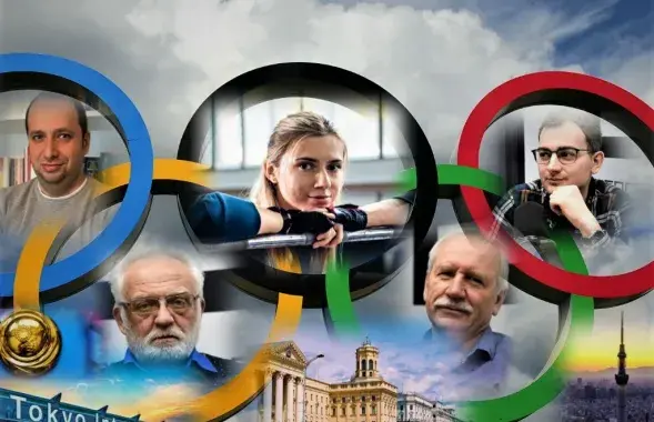 Аляксандр Фрыдман, Уладзімір Мацкевіч, Крысціна Ціманоўская, Валерый Карбалевіч, Арцём Шрайбман / Еўрарадыё
