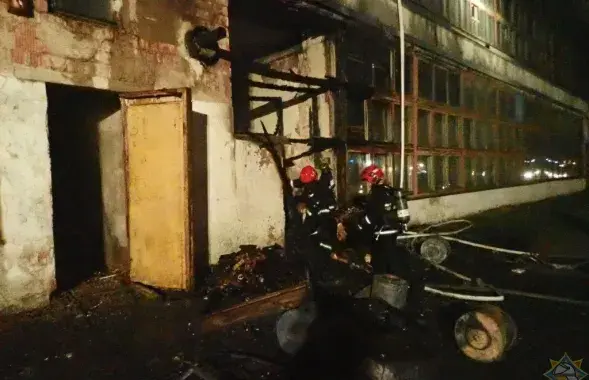 Пожар на витебском заводе "Визас" / vitebsk.mchs.gov.by