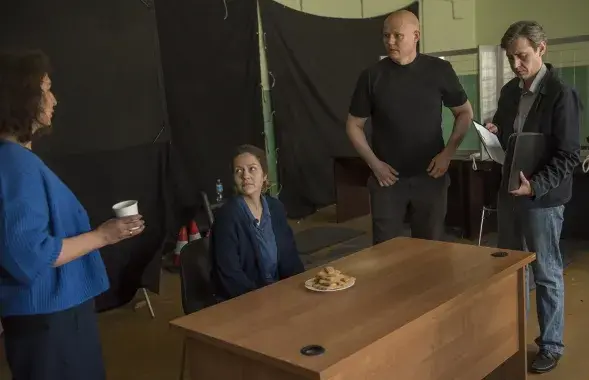 Падчас здымак / Нэла Агрэніч
