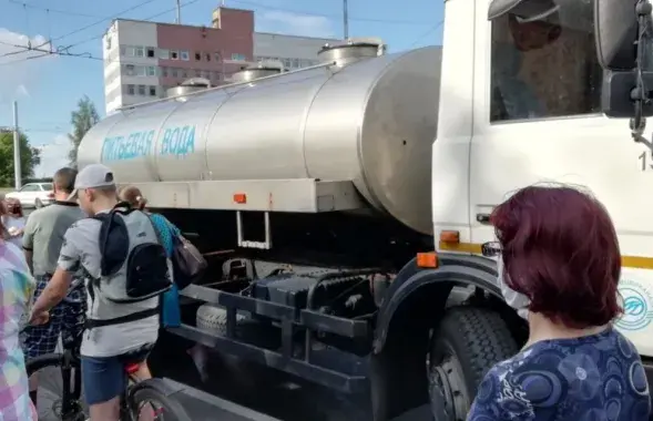 Перабоі з пітной вадой у Мінску
