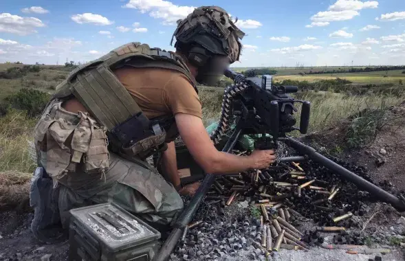 Белорусский доброволец на фронте в Украине