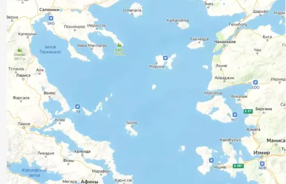 Тут было Эгейскае мора