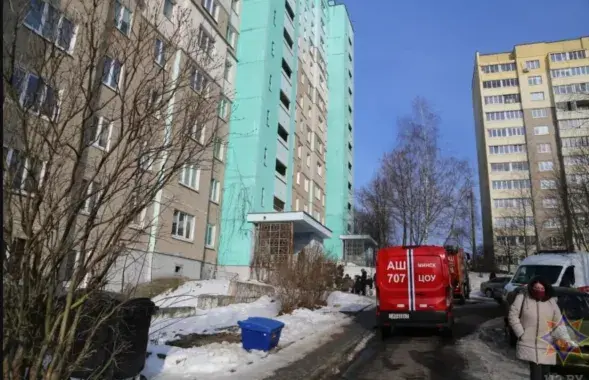 Пожар в Минске
