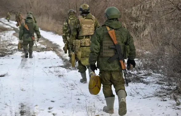 Расійскія вайскоўцы на фронце ва Украіне
