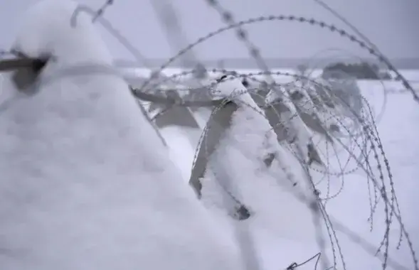 Так выглядае мяжа Украіны з Беларуссю&nbsp;
