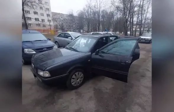 Аўтамабіль, які спрабавалі скрасці
