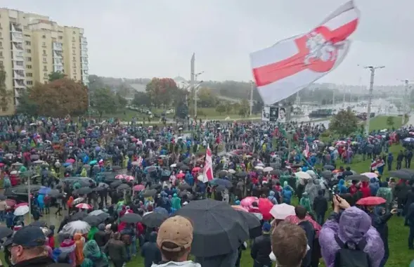 Протесты в Минске в октябре 2020-го
