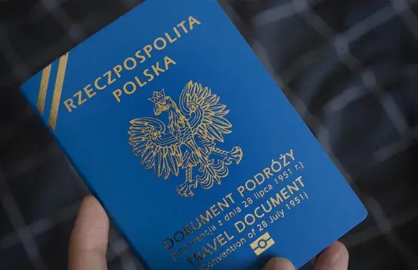 Праязны дакумент замежніка ў Польшчы
