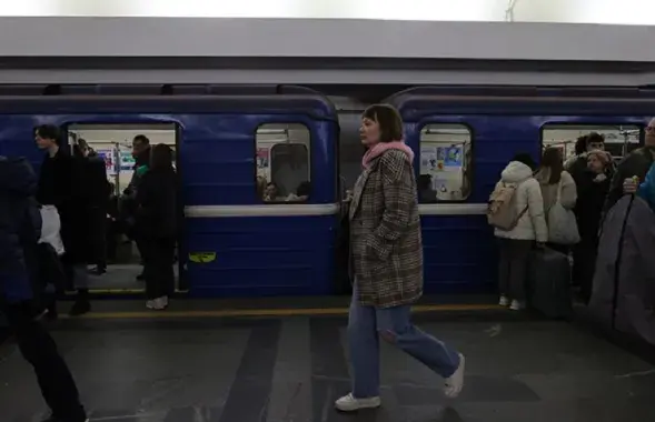 На станцыі "Плошча Леніна" (ілюстрацыйнае фота)
