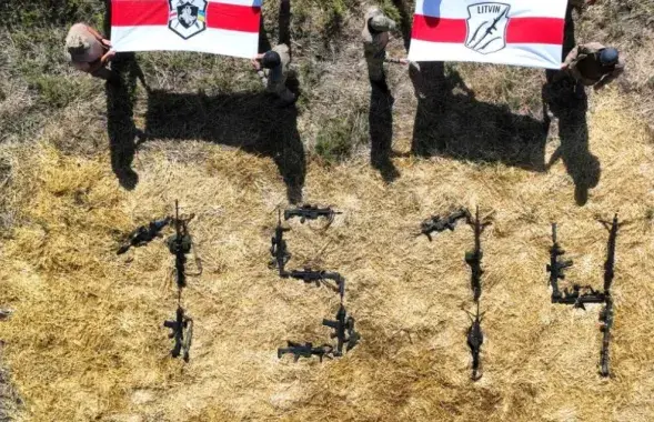 Беларускія добраахвотнікі ва Украіне нагадалі пра ўгодкі Аршанскай бітвы, 2023 год
