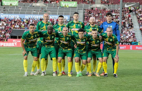 Футбалісты "Нёмана" ў Румыніі
