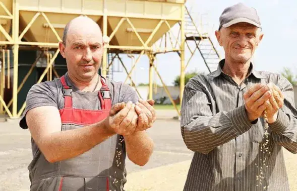 Участники жатвы на Червенщине
