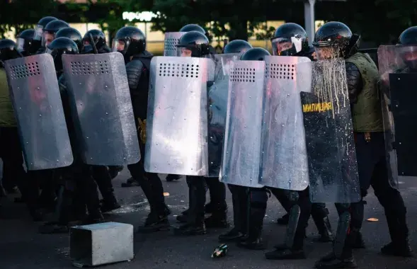 Во время протестов в Бресте в августе 2020-го
