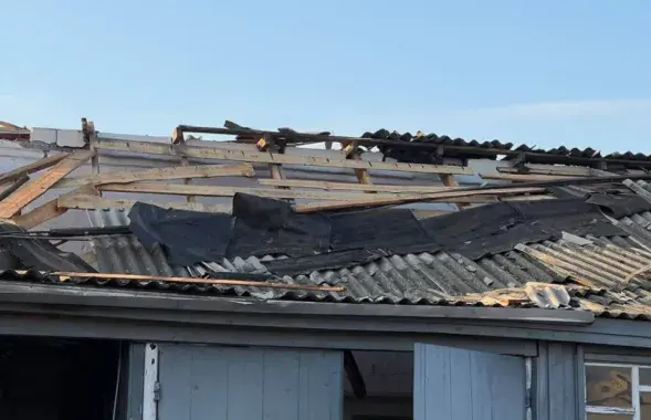 Была повреждена кровля
