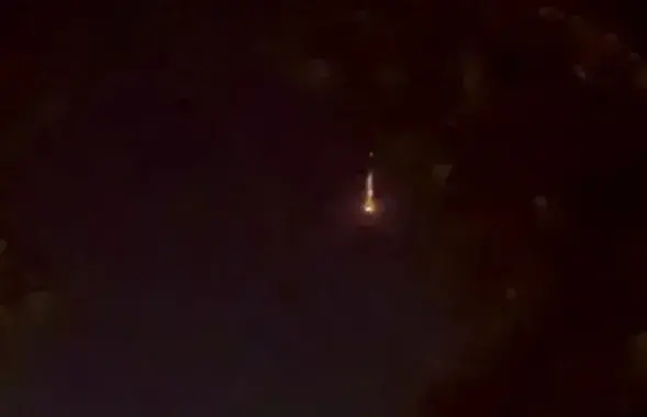 Успышка ў небе над Гомелем
