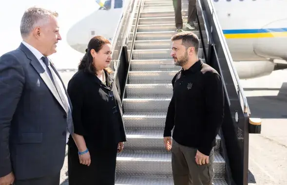 Уладзімір Зяленскі прыбыў у ЗША
