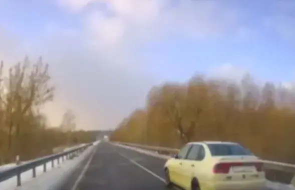В Осиповичах водитель мчался от ГАИ
