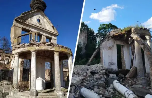 Руины усадьбы в Дикушках
