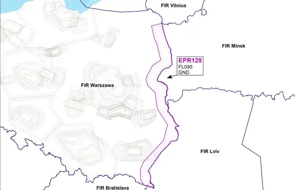 Польшча ўводзіць беспалётную зону ўздоўж усходняй мяжы
