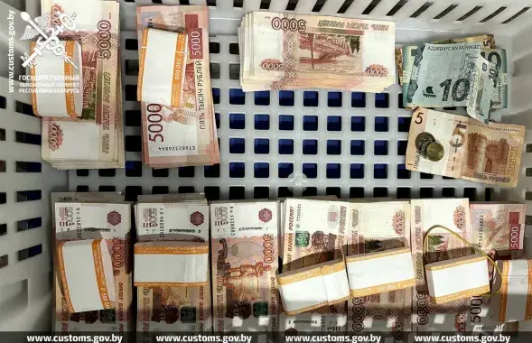 Расіянін хацеў схаваць грошы ад беларускіх мытнікаў
