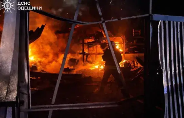 Последствия российской атаки в Одесской области
