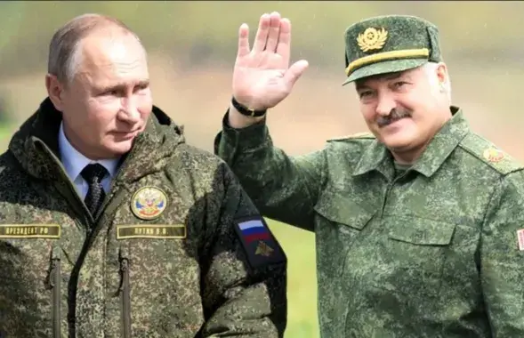 Пуцін і Лукашэнка
