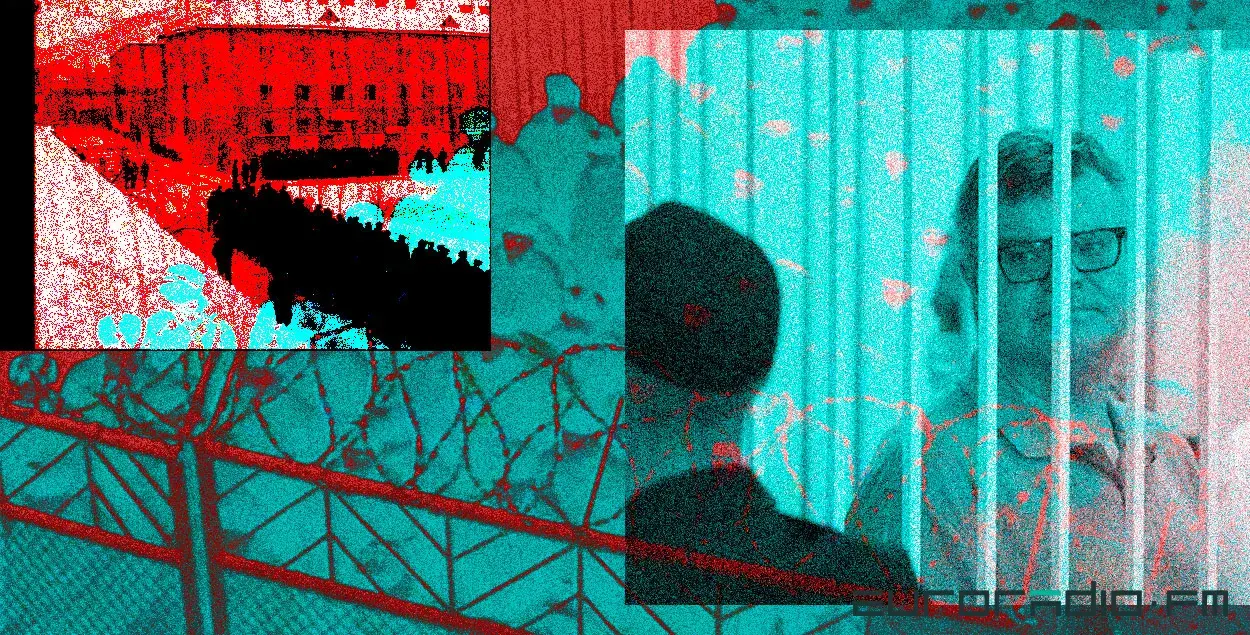 В колонии, где находится Бабарико, всё заточено под пытки / коллаж Влада Рубанова, Еврорадио
