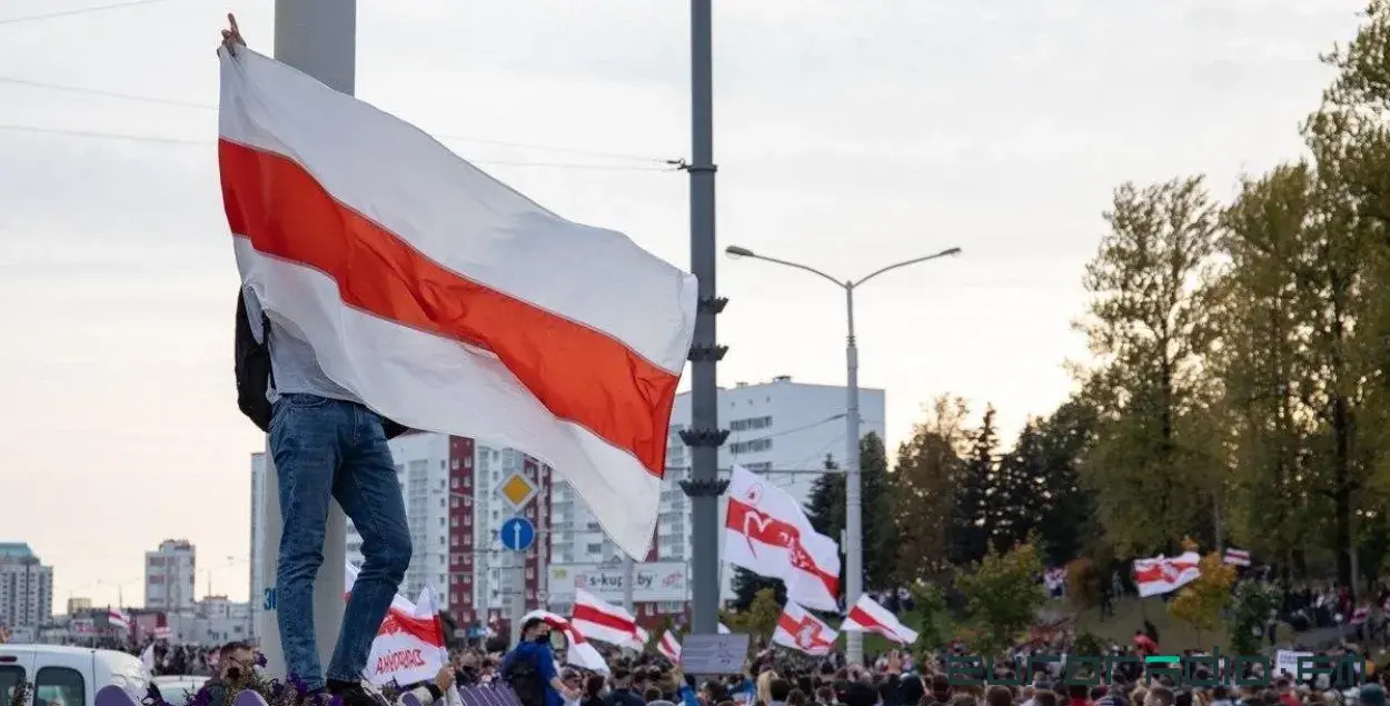 Белорусы на марше / Еврорадио
